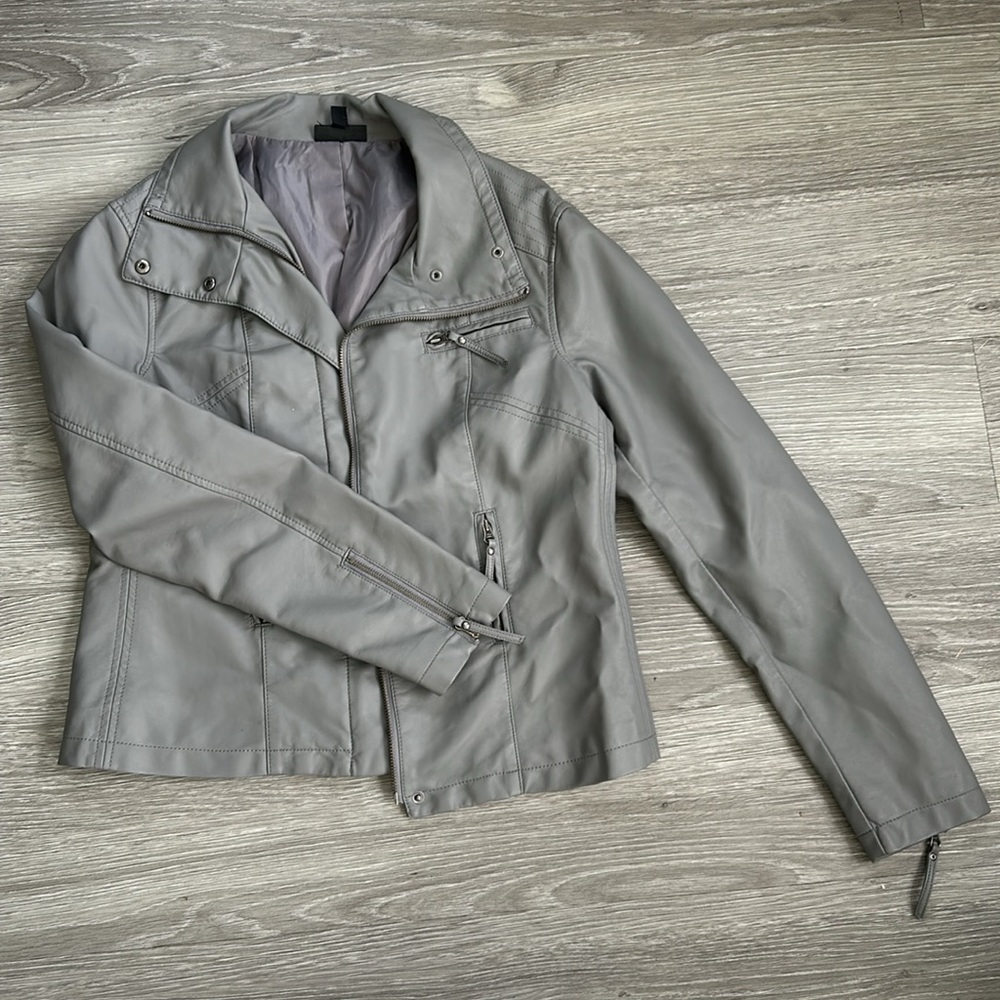 Women’s Faux Leather Moto Jacket